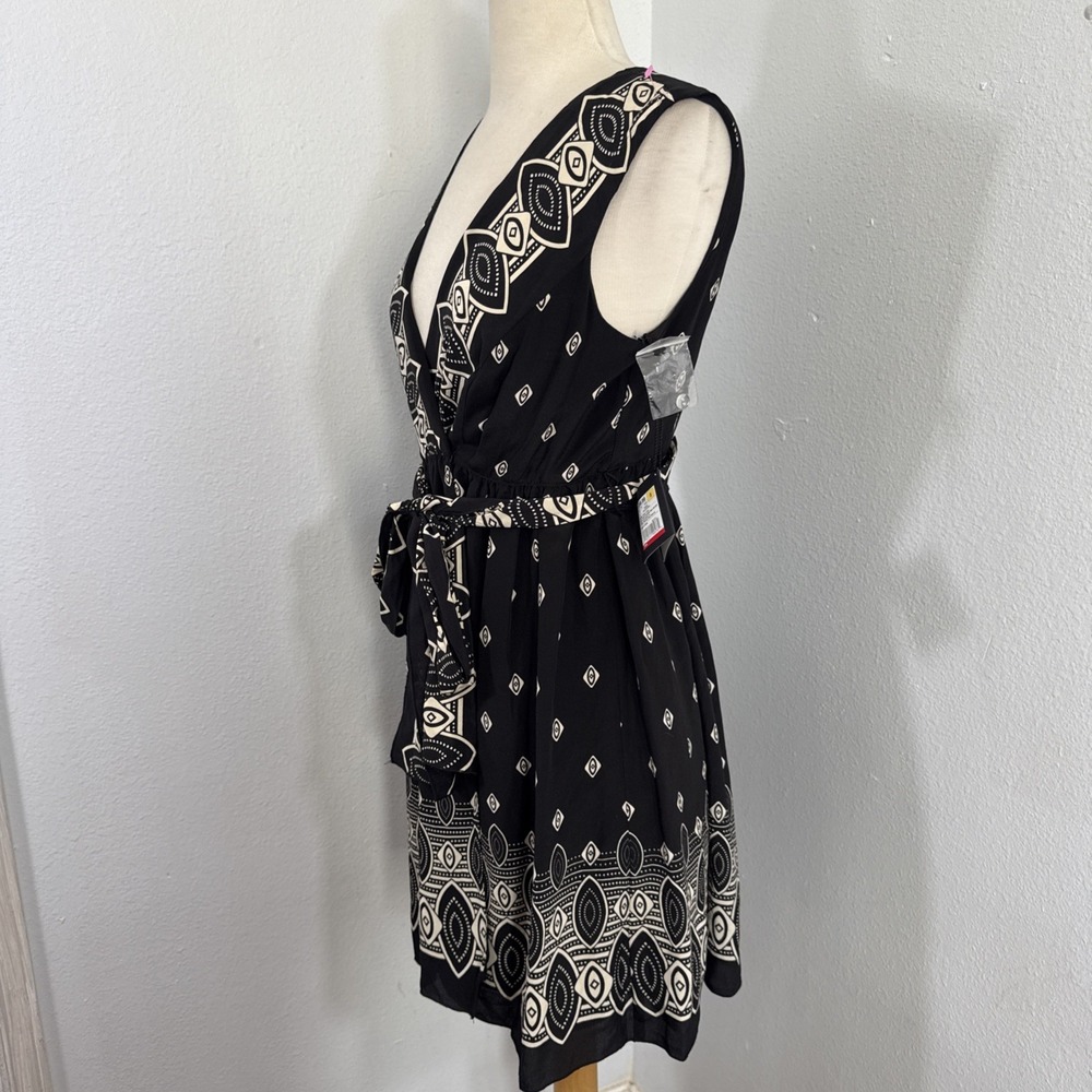 Anna Sui x Target Mini‎ Dress Womens S Silk Lined Wrap Boho Gossip Girl Inspired - Picture 6 of 13
